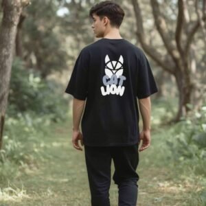 CATLION -  Polo Warrior Oversize gráfico Negro