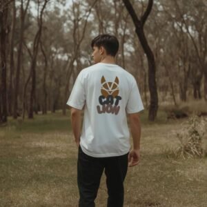 CATLION -  Polo Warrior Oversize gráfico Perla