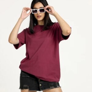 Berryclub - Estilo Oversize Rojo Vino