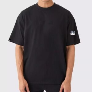 CATLION -  Polo Oversize gráfico Negro